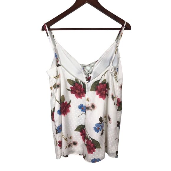 Show Me Your Mumu Rebel Floral White Spaghetti Strap Romper Women's Size Small - Picture 7 of 7